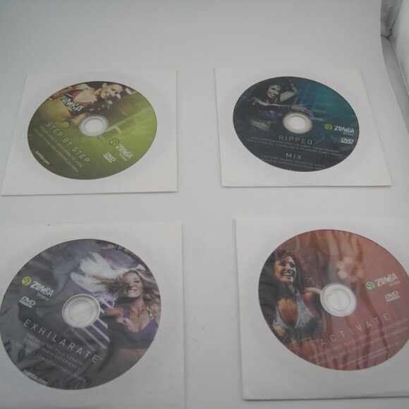 Zumba Fitness Exhilarate Body Shaping System 5 DVD Set Toning Sticks & Guide - Picture 5 of 5